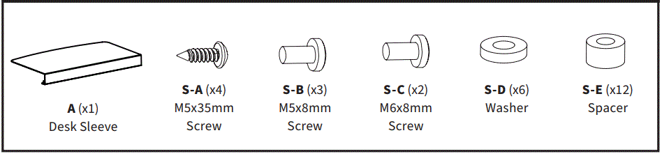 V I V-O-DESK-AC07S-Desk-Corner-Connector-fig-2