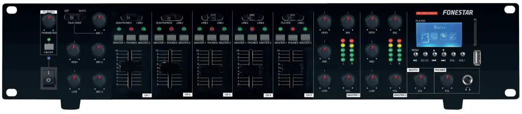 FONESTAR SM-1860U USB SD MP3 Mixer