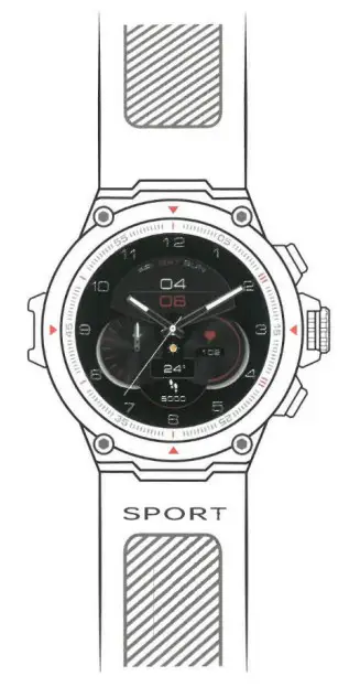 tekkiwear DAM HM03 Smartwatch