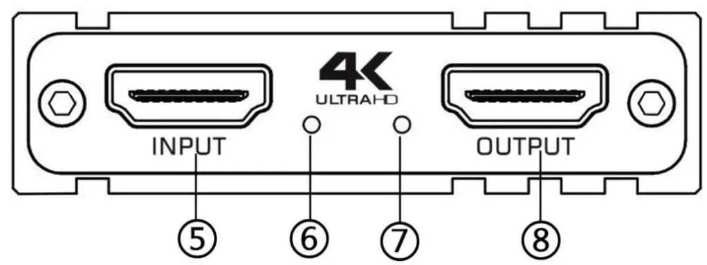 infobit UVC03K USB 30 4K Ultra HD Video Capture Card - Interface Introductions 1
