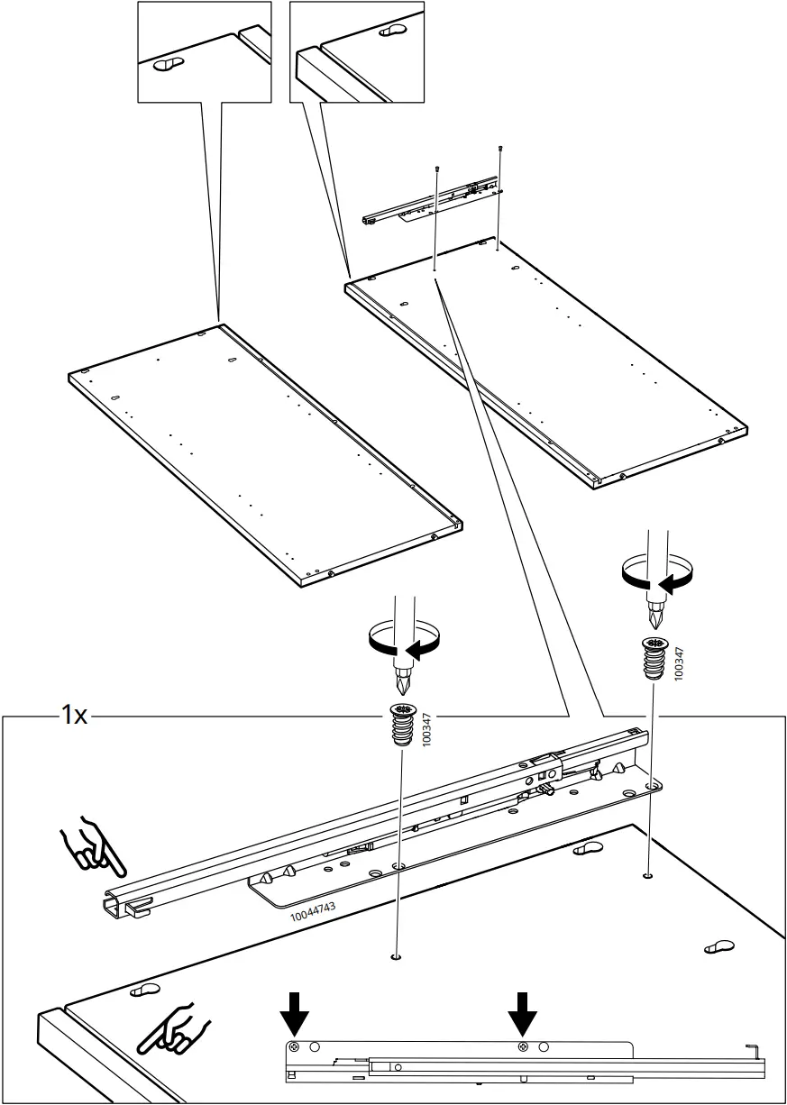 IKEA AA-2279344-2 Idanaes Cabinet with Bi-folded Glass Doors - 10