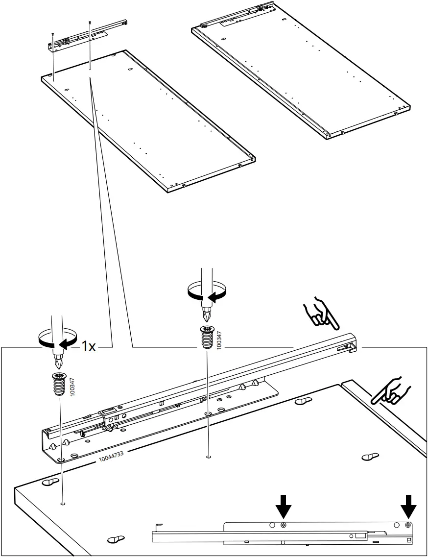 IKEA AA-2279344-2 Idanaes Cabinet with Bi-folded Glass Doors - 11