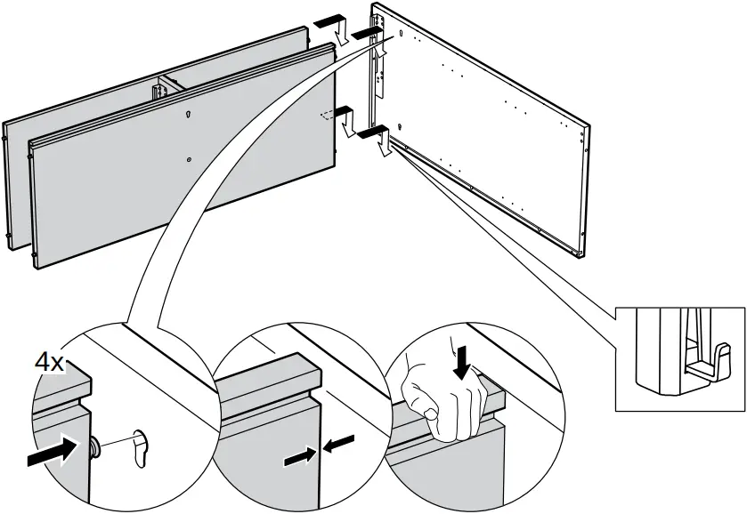 IKEA AA-2279344-2 Idanaes Cabinet with Bi-folded Glass Doors - 12