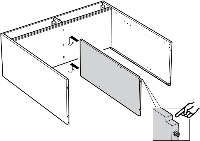 IKEA AA-2279344-2 Idanaes Cabinet with Bi-folded Glass Doors - 14