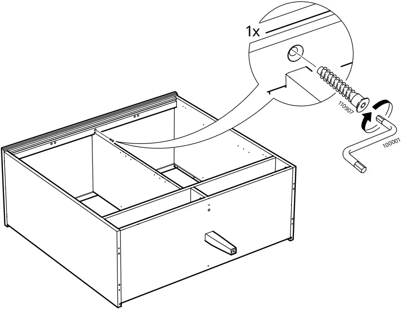 IKEA AA-2279344-2 Idanaes Cabinet with Bi-folded Glass Doors - 18