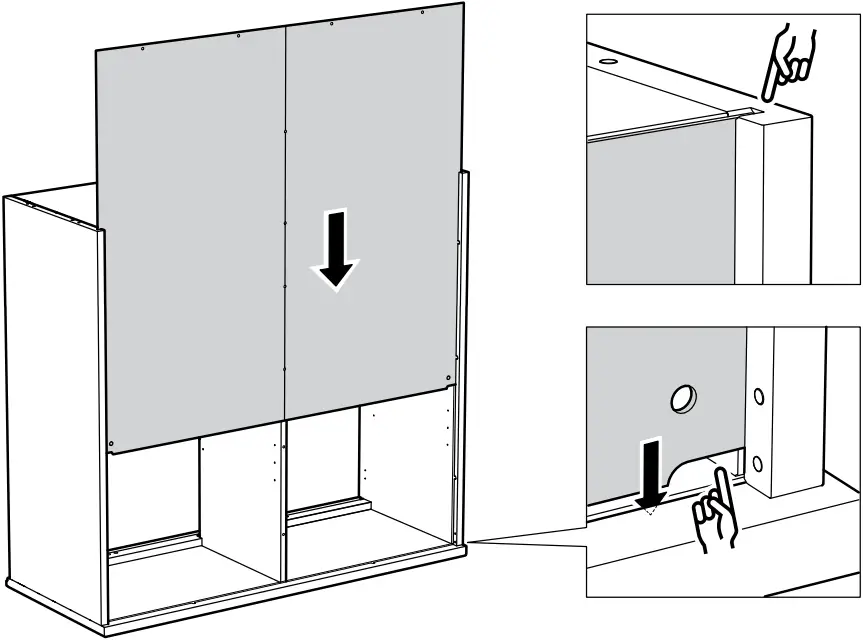 IKEA AA-2279344-2 Idanaes Cabinet with Bi-folded Glass Doors - 20b