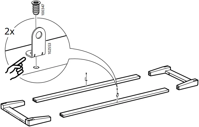IKEA AA-2279344-2 Idanaes Cabinet with Bi-folded Glass Doors - 23