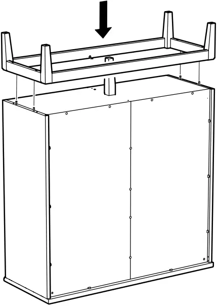 IKEA AA-2279344-2 Idanaes Cabinet with Bi-folded Glass Doors - 27