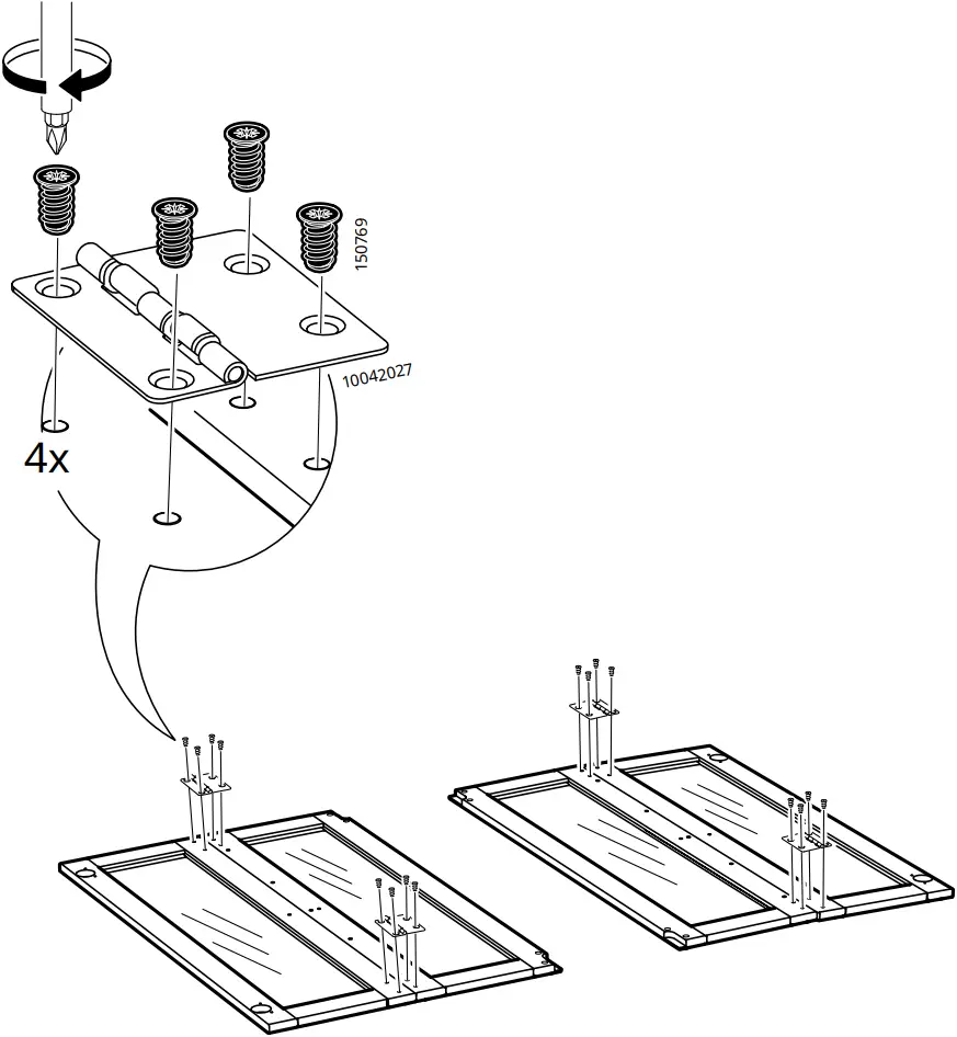 IKEA AA-2279344-2 Idanaes Cabinet with Bi-folded Glass Doors - 39