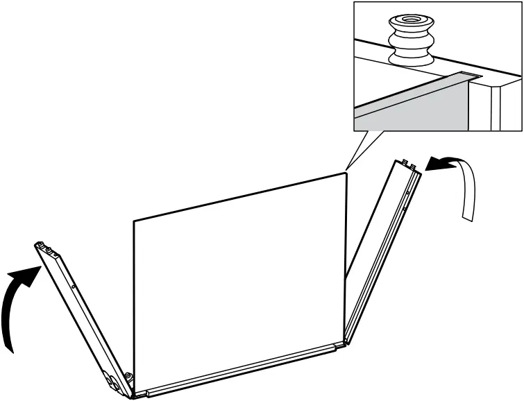 IKEA AA-2279344-2 Idanaes Cabinet with Bi-folded Glass Doors - 53a