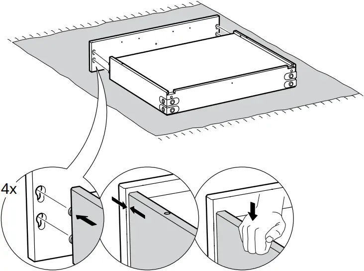 IKEA AA-2279344-2 Idanaes Cabinet with Bi-folded Glass Doors - 54