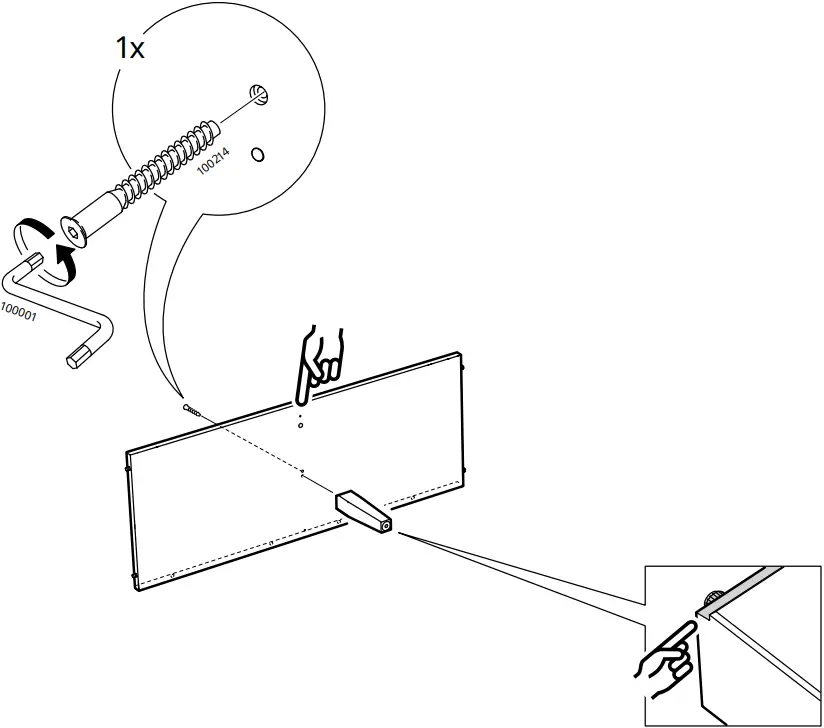 IKEA AA-2279344-2 Idanaes Cabinet with Bi-folded Glass Doors - 5b