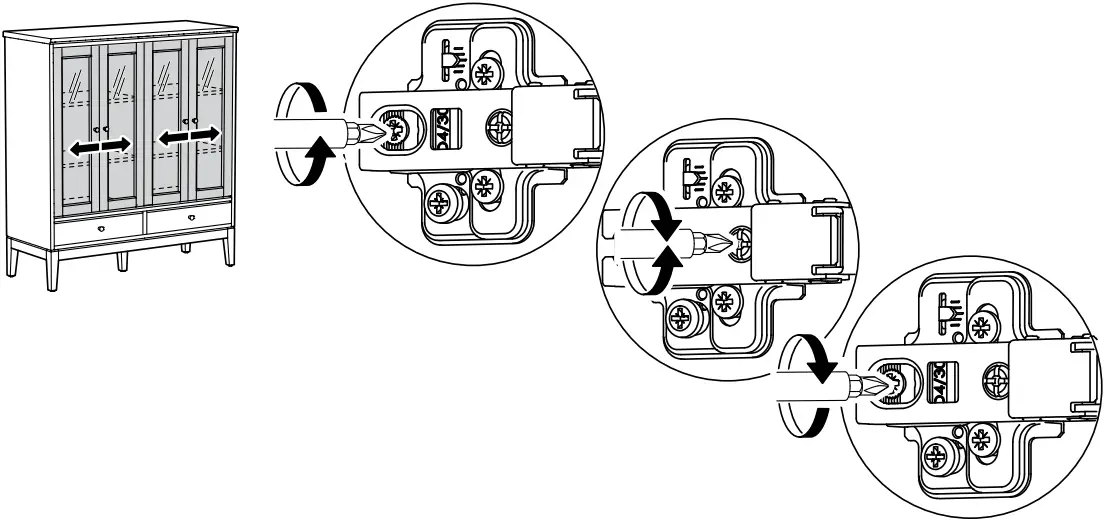 IKEA AA-2279344-2 Idanaes Cabinet with Bi-folded Glass Doors - 60c