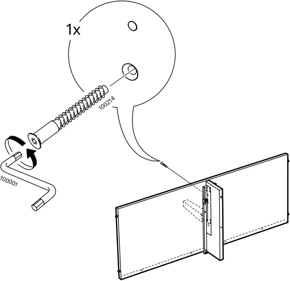 IKEA AA-2279344-2 Idanaes Cabinet with Bi-folded Glass Doors - 7