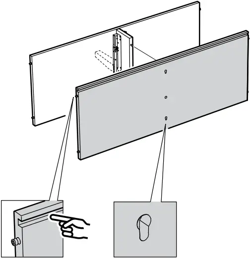 IKEA AA-2279344-2 Idanaes Cabinet with Bi-folded Glass Doors - 8