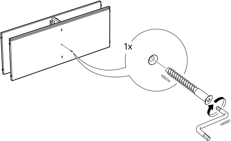 IKEA AA-2279344-2 Idanaes Cabinet with Bi-folded Glass Doors - 9