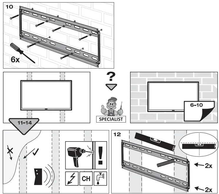 VIVANCO-WTP-410-Tilt-Wallmount-TV-Holder-FIG-7