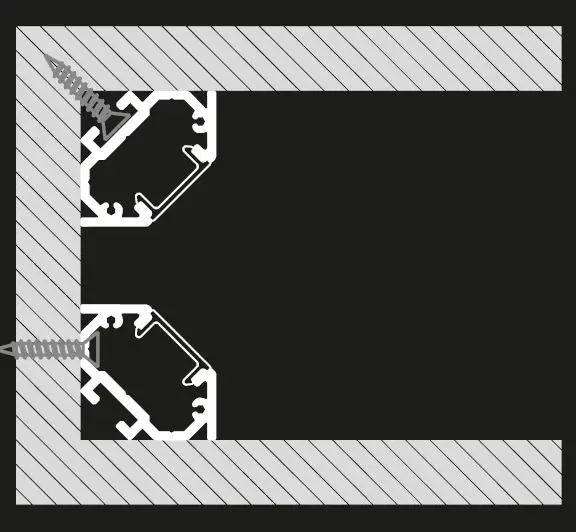HALCYON XS2222 Corner Mount Multi Purpose Surface Mount Aluminium Profile Instruction Manual-fig-1