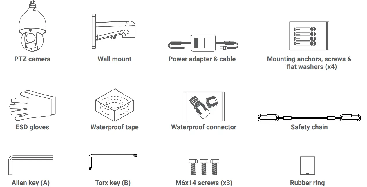 LOREX LNZ81P25 Series 4K PTZ IP Camera - parts