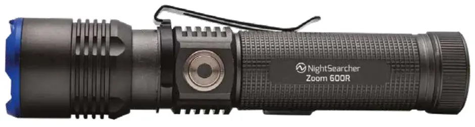 NightSearcher Zoom 600R 600 Lumens Rechargeable LED Flashlight -