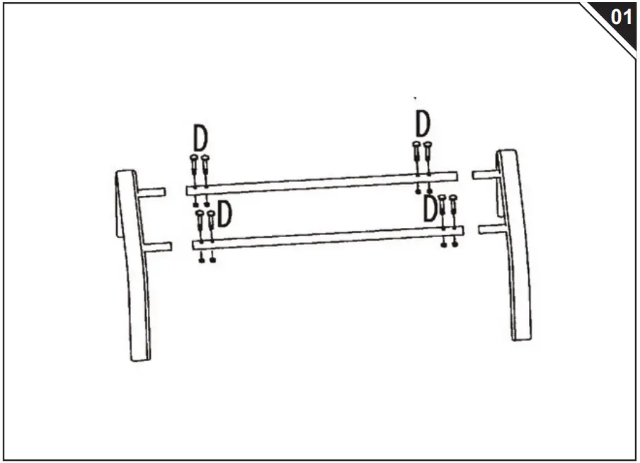 Outsunny 840 051 2 Seater Garden Swing Bench - Parts