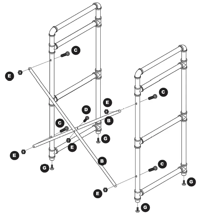DAKOTA-211-8684-3-Shelf-Barnwoo-Pipe-Bookshelf-fig- (2)