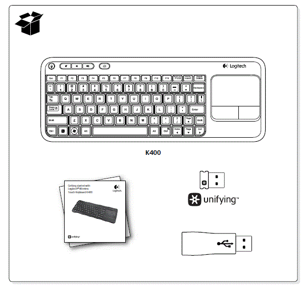 Logitech K400 Wireless Touch Keyboard fig-1