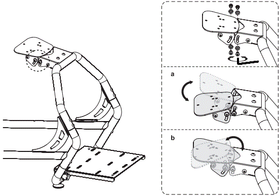 V I V O-STAND-RACE1B-Red,-Black-Racing-Simulator-Cockpit-fig-10