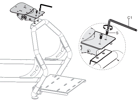 V I V O-STAND-RACE1B-Red,-Black-Racing-Simulator-Cockpit-fig-9