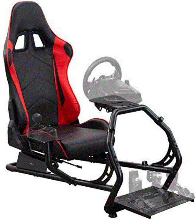 V I V O-STAND-RACE1B-Red,-Black-Racing-Simulator-Cockpit-product