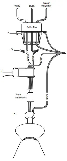HOME DECORATORS COLLECTION N381A-BN 52 Inch Easton Indoor or Covered Outdoor Ceiling Fan - fig 14
