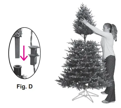 GE 22003 Pre-Lit Christmas Trees - fuller look