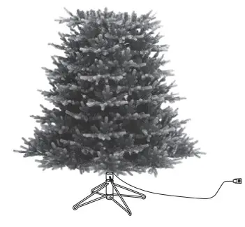 GE 22003 Pre-Lit Christmas Trees - shaping