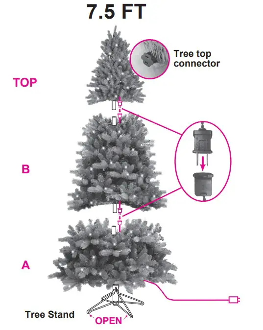 GE 22003 Pre-Lit Christmas Trees