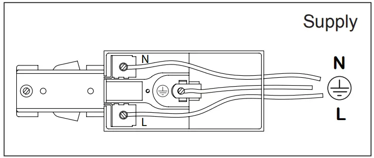 saxby lighting 78654 Mains Voltage Track - Supply