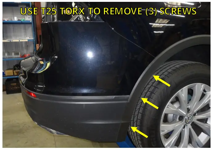 STEALTH SHR34004 Volkswagen Tiguan Hitch - MOUNTING AREA 3