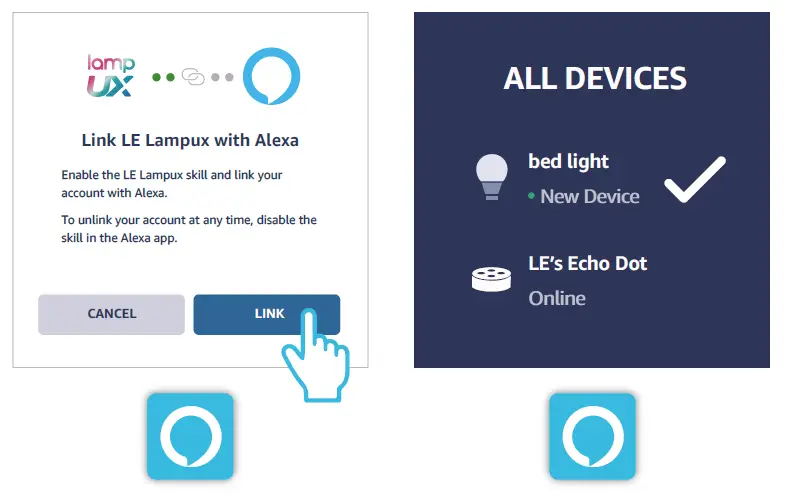 Link LE Lampux with Alexa