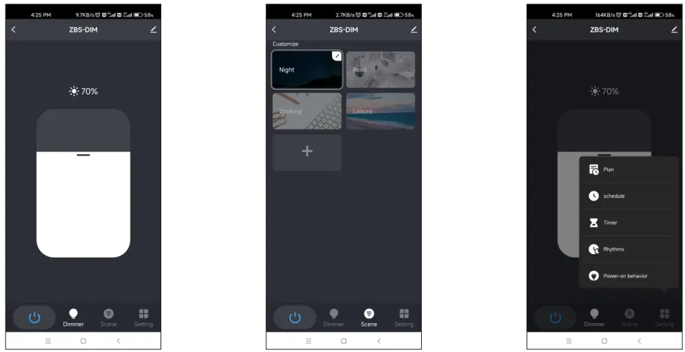 zigbee CXR 21A WZS 3 0 Constant Current LED Driver - Lighting control settings