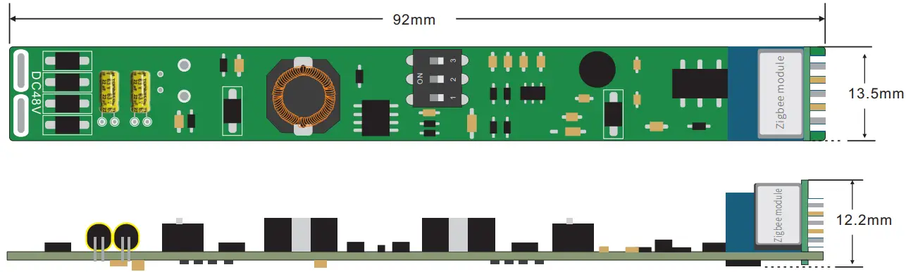 zigbee CXR 21A WZS 3 0 Constant Current LED Driver - Mechanical Structures