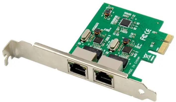 ER3013 PCIe x1 to 2-Port Gigabit Ethernet Card