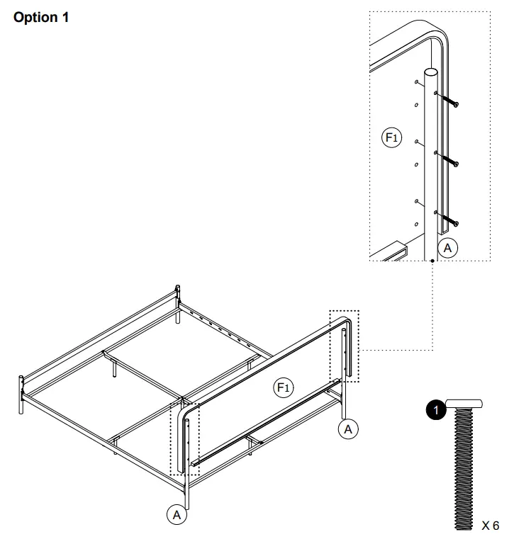 The Home Depot DA4027449 Mixed Material Bed - Step 17
