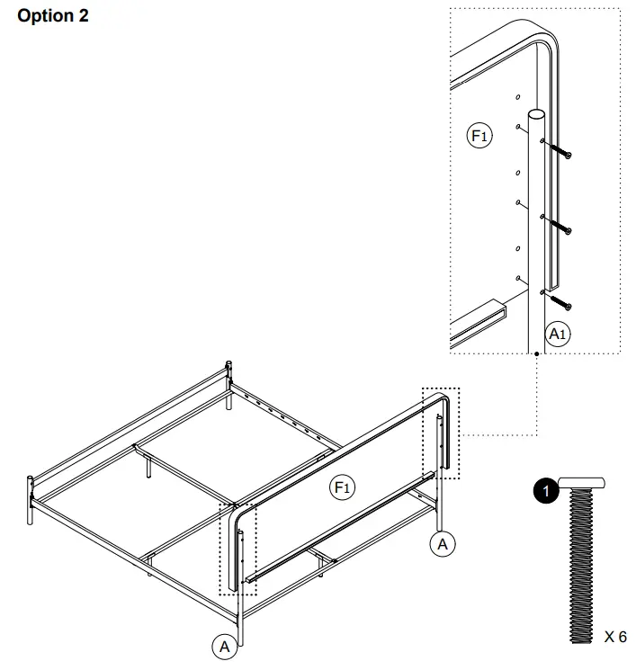 The Home Depot DA4027449 Mixed Material Bed - Step 20