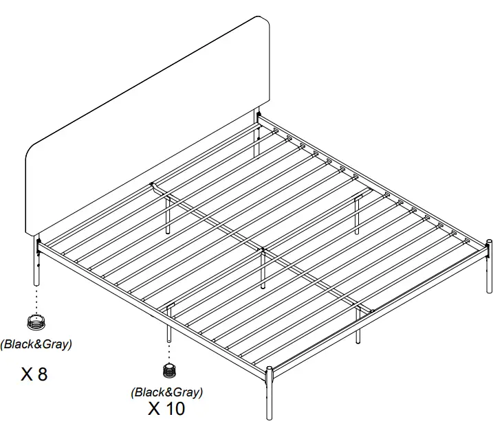The Home Depot DA4027449 Mixed Material Bed - Step 23