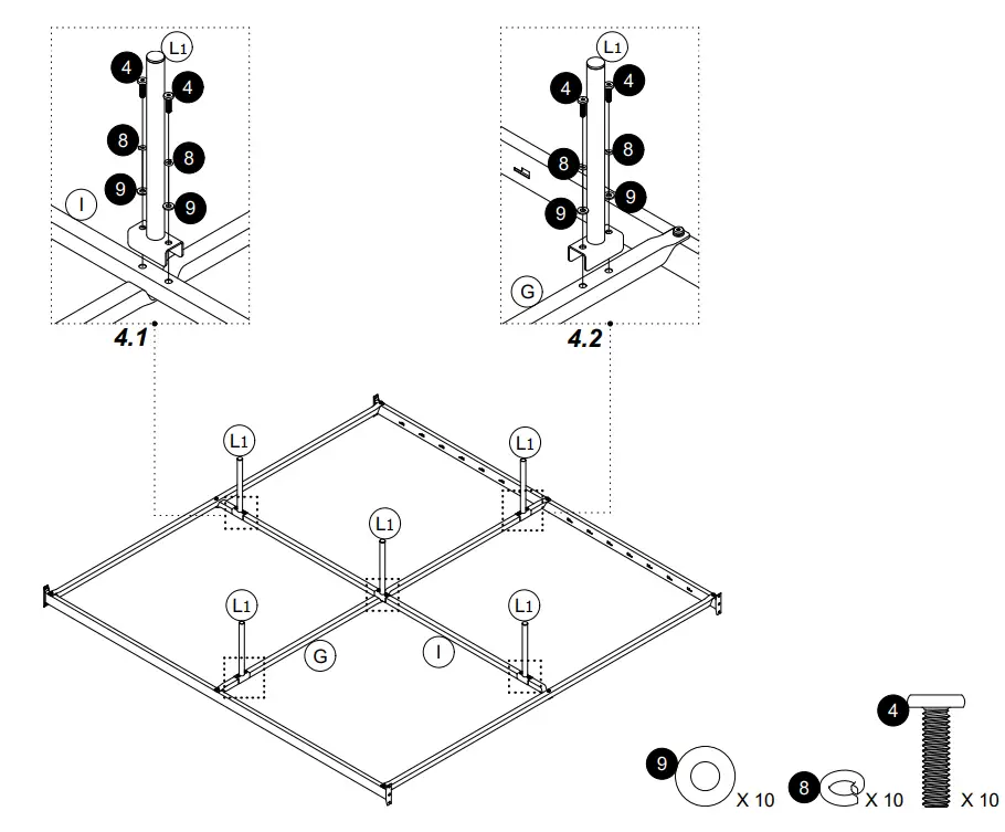 The Home Depot DA4027449 Mixed Material Bed - Step 5