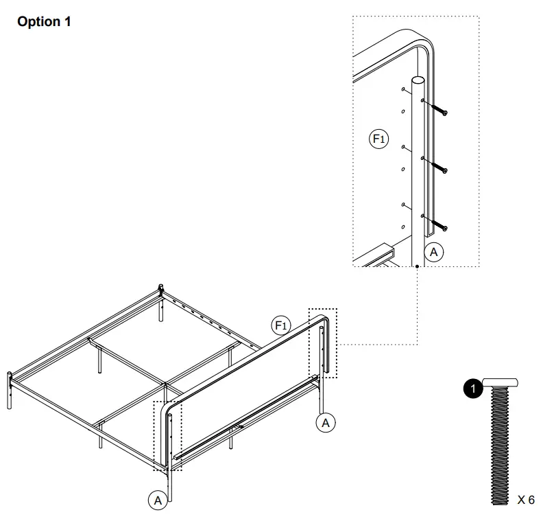 The Home Depot DA4027449 Mixed Material Bed - Step 8