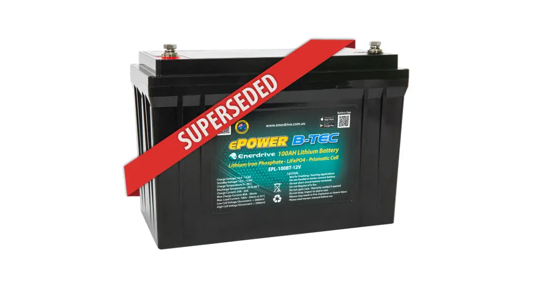 Enerdrive Epl-100bt-12v-slim Epower B Tec Lifepo4 Lithium Ion Phosphate Battery Owner's Manual Enerdrive Epl-100bt-12v-slim Epower B Tec Lifepo4 Lithium Ion Phosphate Battery Owner's Manual