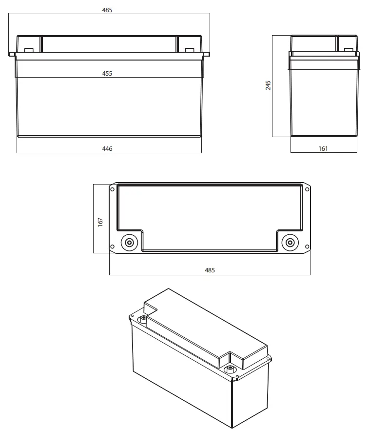 Enerdrive EPL-100BT-12V-SLIM ePOWER B TEC LiFePO4 Lithium Ion Phosphate Battery - Fig 11