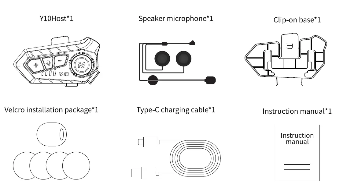 Yixi-V10-Motorbike-Headset-FIG-3