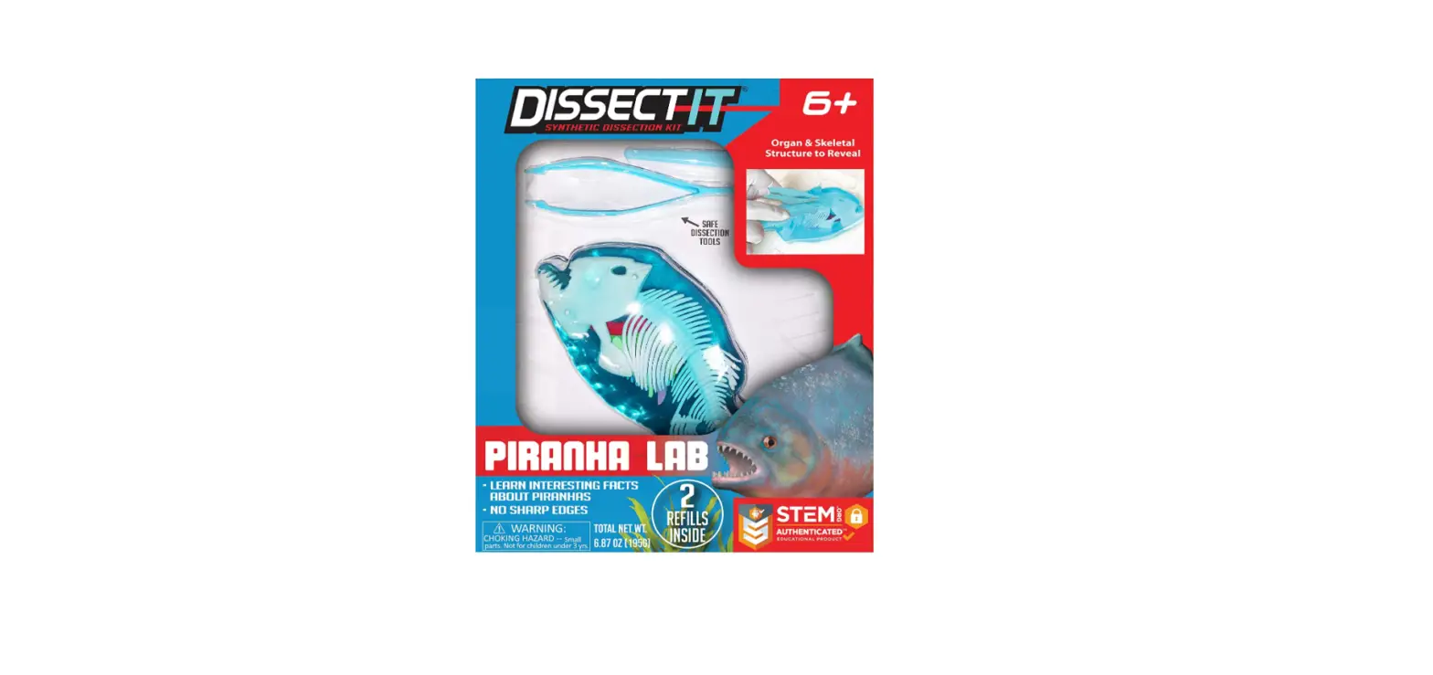 Silverlit Piranha Dissect It Synthetic Dissection Kit Instruction Manual