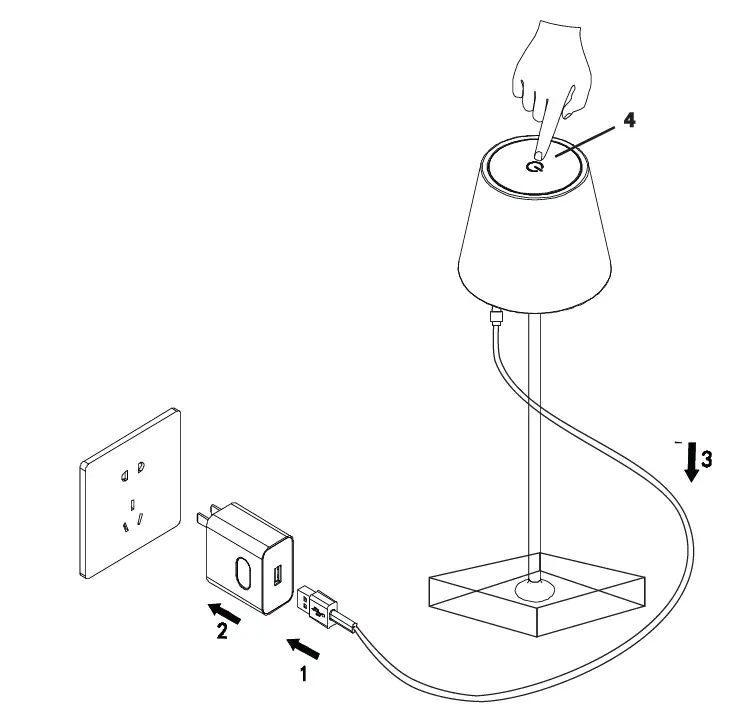V-TAC-VT-7703 LED-Rechargeable-Desk-Lamp-Touch Dimmable-FIG- (6)